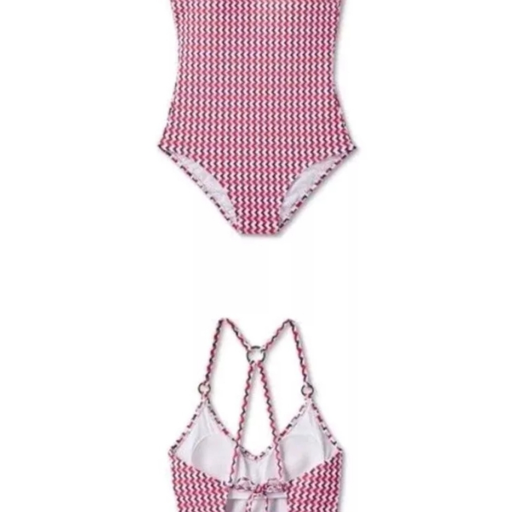 Women's Wide Ribbed Ring L (12-14) Coverage One Piece Swimsuit - Kona Sol Multi - Picture 8 of 8